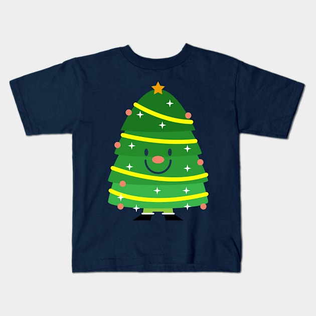 Xmas Tree Kids T-Shirt by bockert